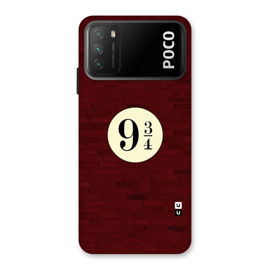 Red Wall Express Back Case for Poco M3