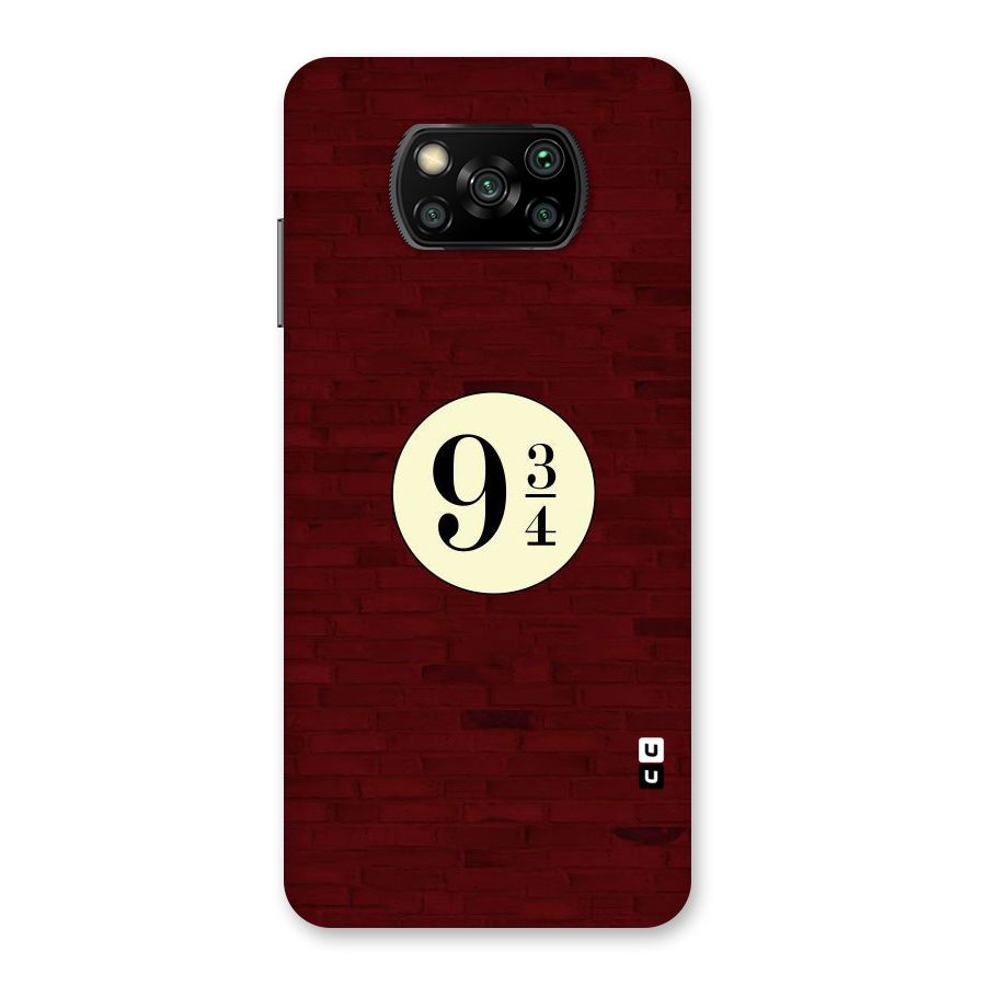 Red Wall Express Back Case for Poco X3
