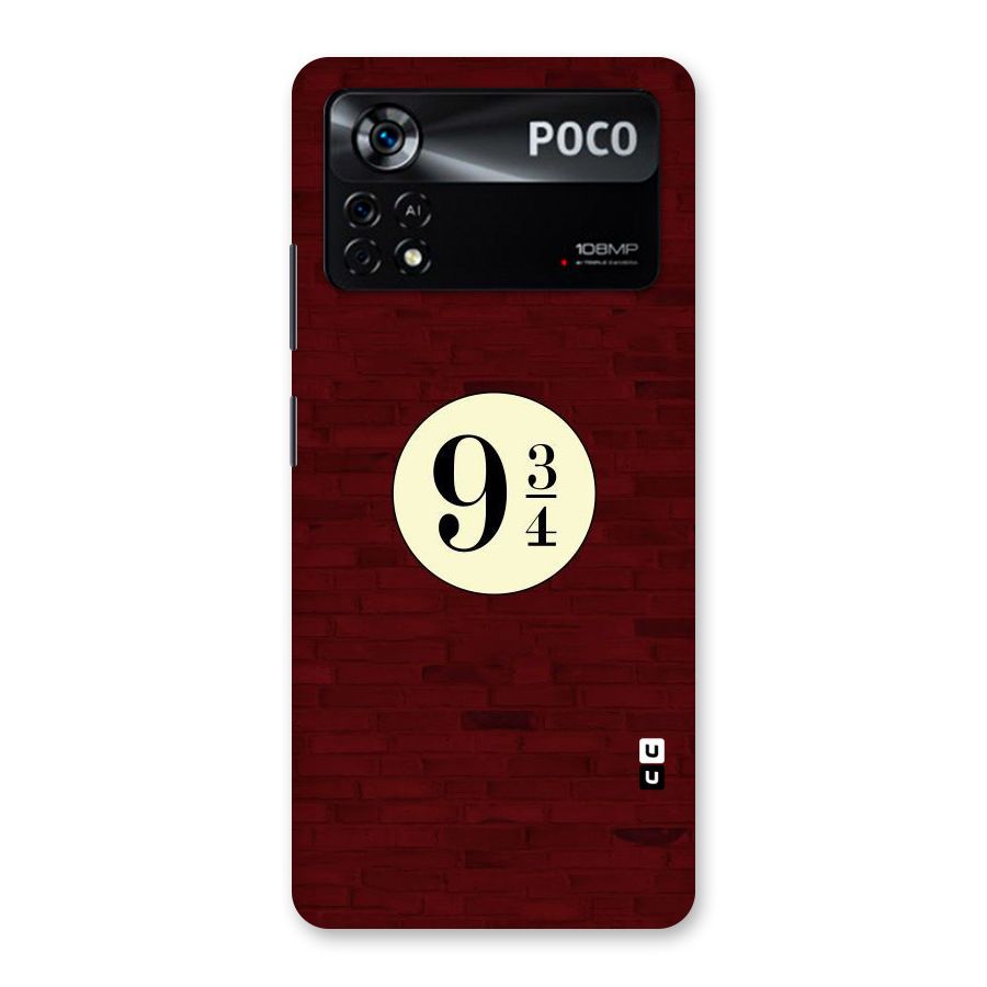 Red Wall Express Back Case for Poco X4 Pro 5G
