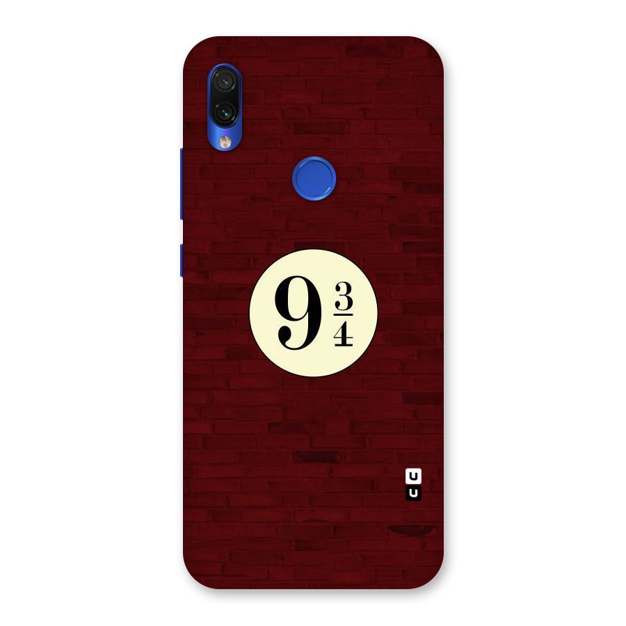 Red Wall Express Back Case for Redmi Note 7S