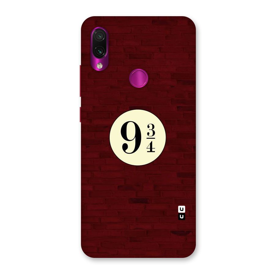 Red Wall Express Back Case for Redmi Note 7 Pro