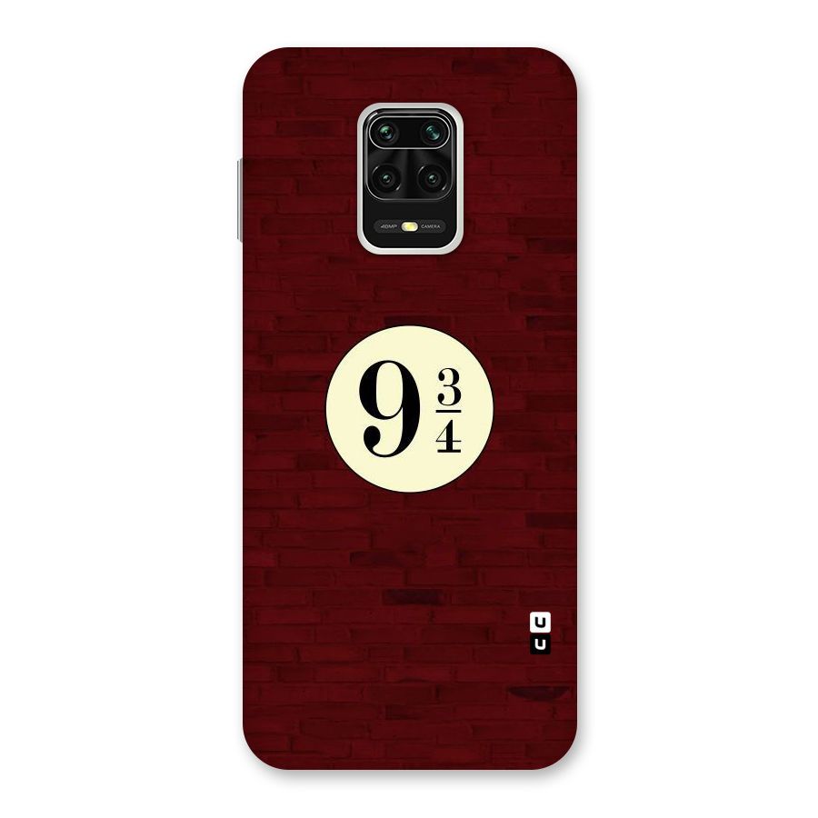 Red Wall Express Back Case for Redmi Note 9 Pro