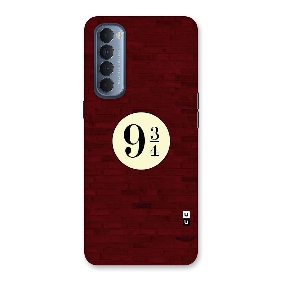 Red Wall Express Back Case for Reno4 Pro