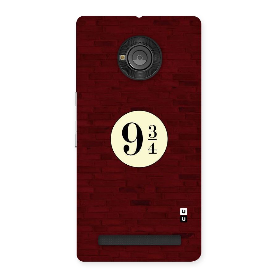 Red Wall Express Back Case for Yu Yunique