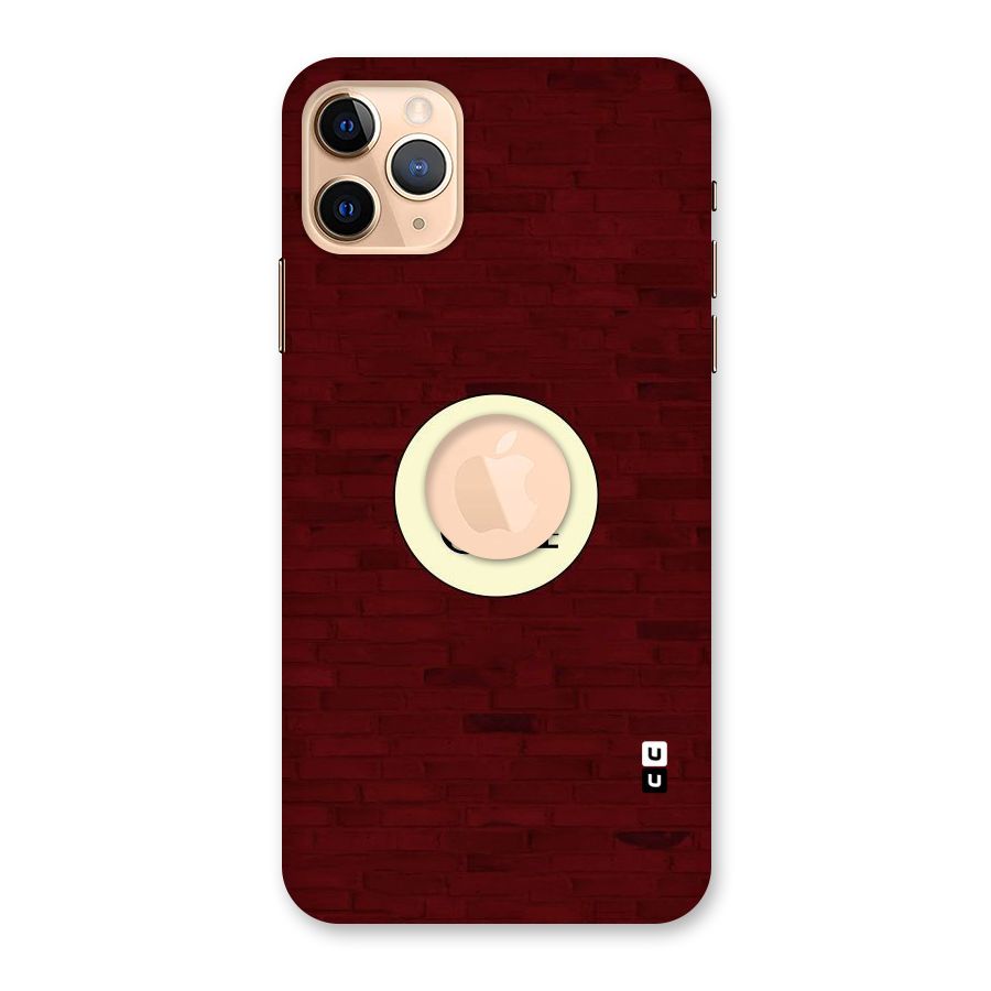 Red Wall Express Back Case for iPhone 11 Pro Max Logo Cut