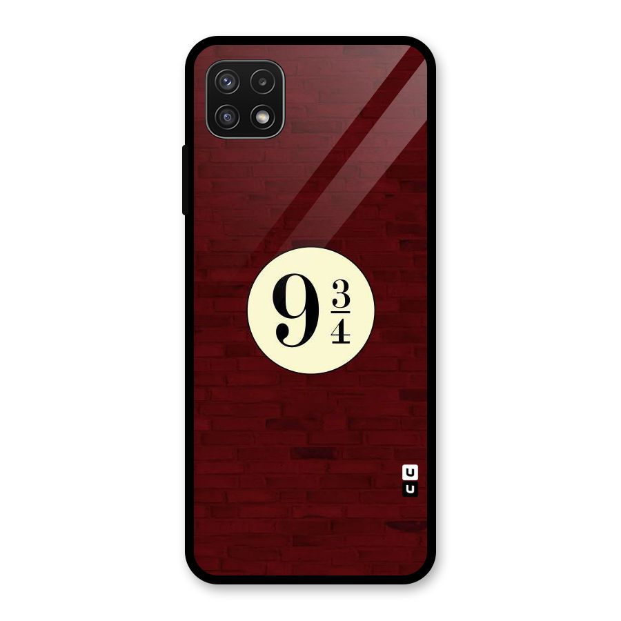 Red Wall Express Glass Back Case for Galaxy A22 5G