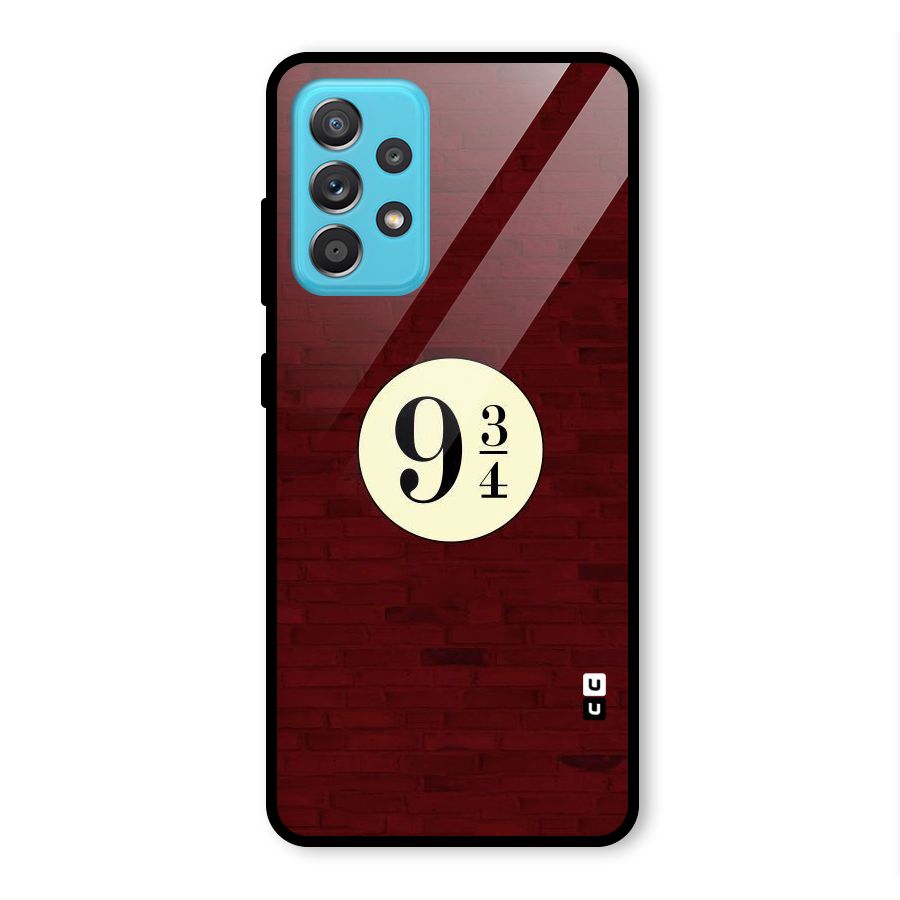 Red Wall Express Glass Back Case for Galaxy A52s 5G
