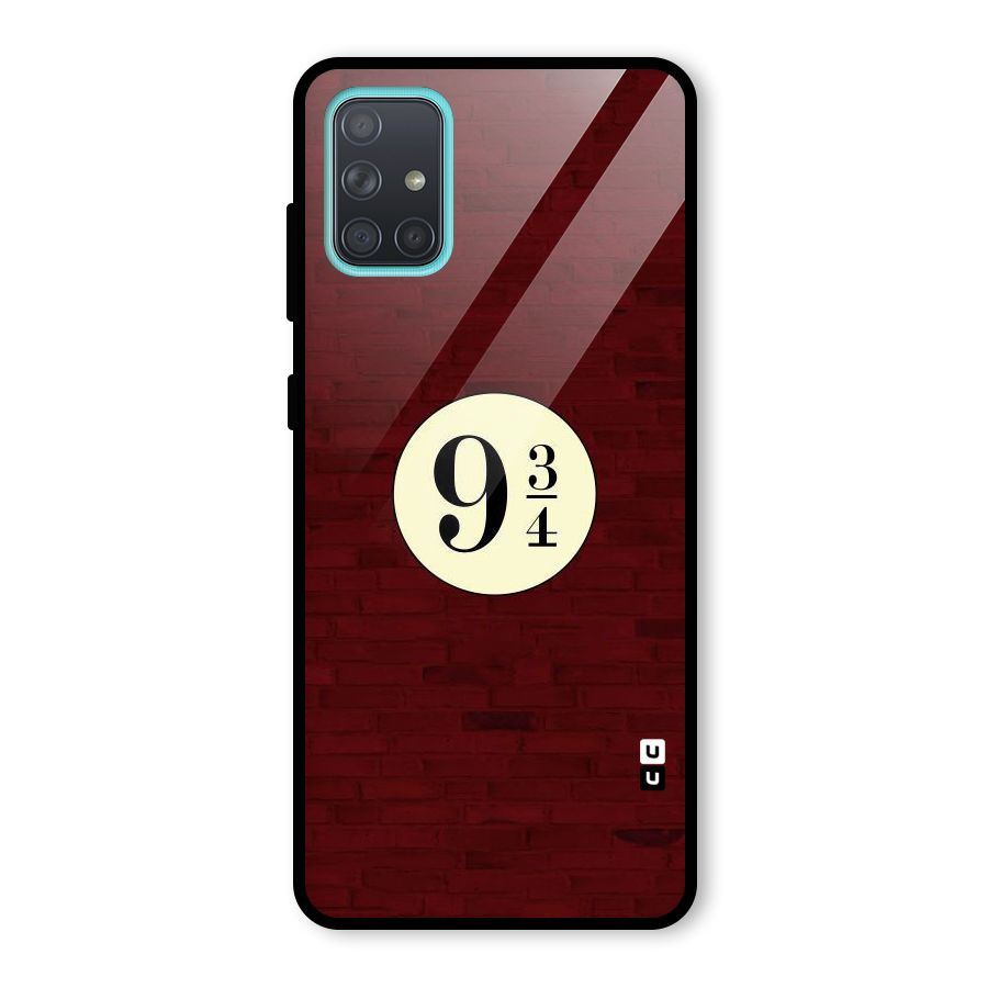Red Wall Express Glass Back Case for Galaxy A71