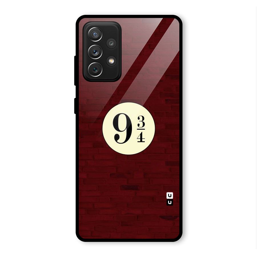 Red Wall Express Glass Back Case for Galaxy A72