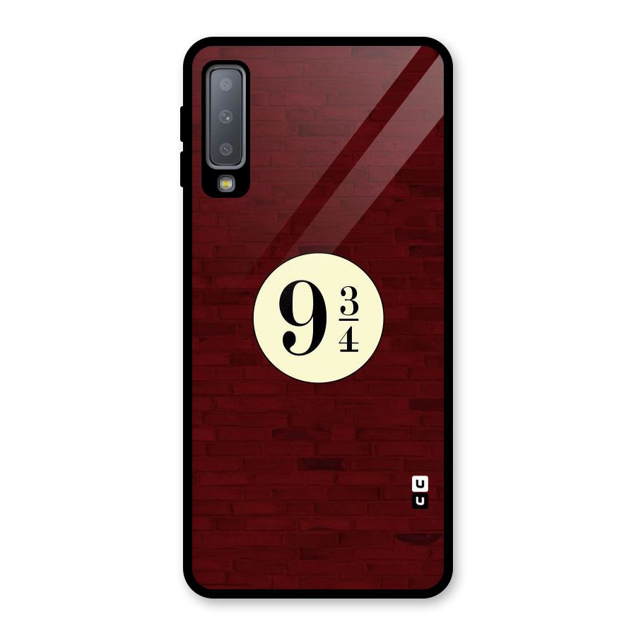 Red Wall Express Glass Back Case for Galaxy A7 (2018)