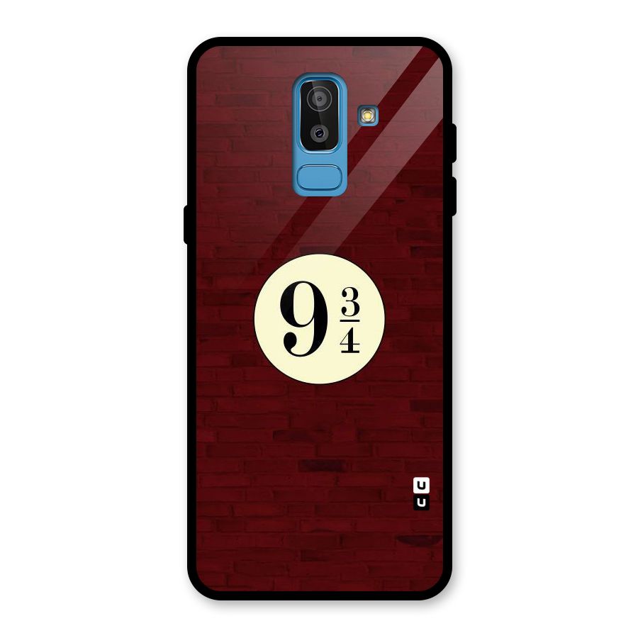 Red Wall Express Glass Back Case for Galaxy J8