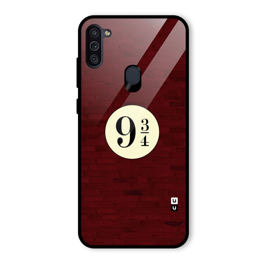 Red Wall Express Glass Back Case for Galaxy M11