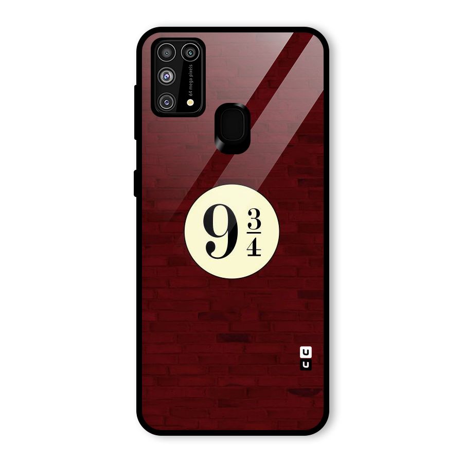 Red Wall Express Glass Back Case for Galaxy M31