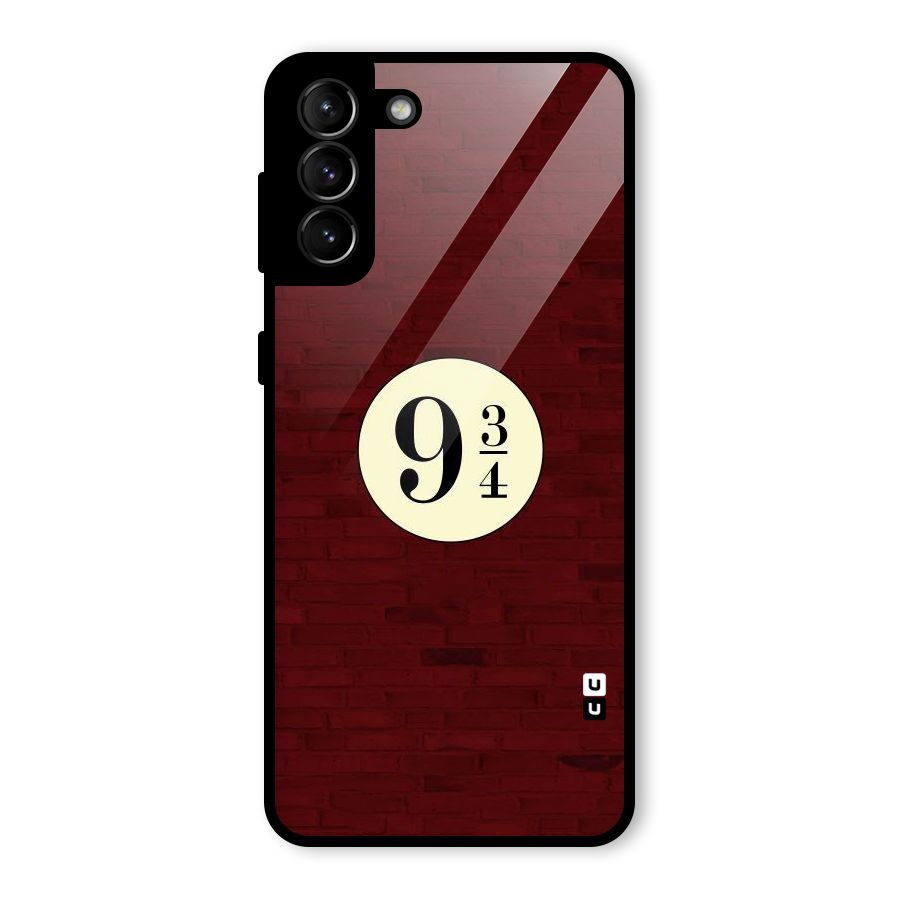 Red Wall Express Glass Back Case for Galaxy S21 Plus