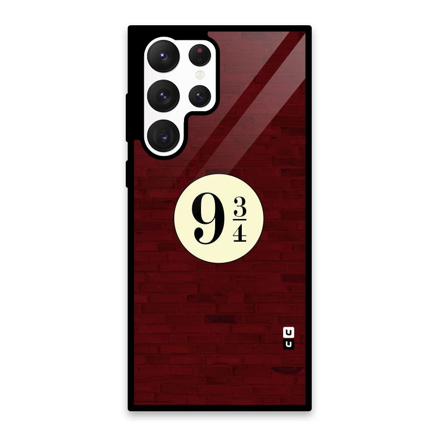 Red Wall Express Glass Back Case for Galaxy S22 Ultra 5G