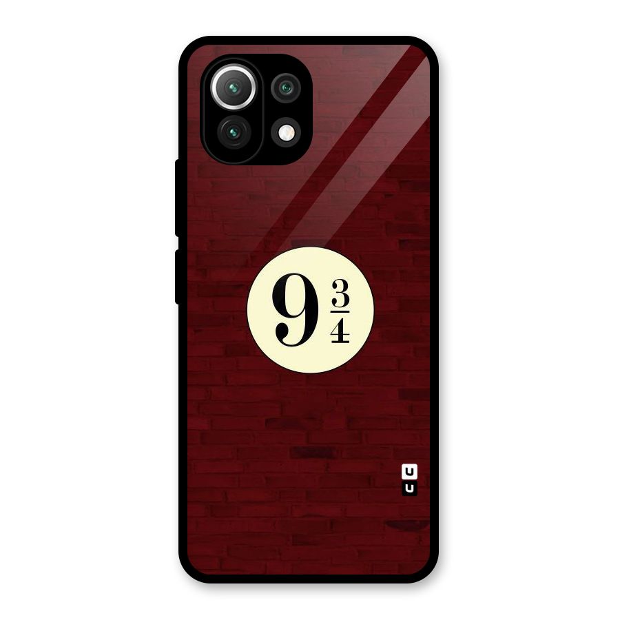 Red Wall Express Glass Back Case for Mi 11 Lite