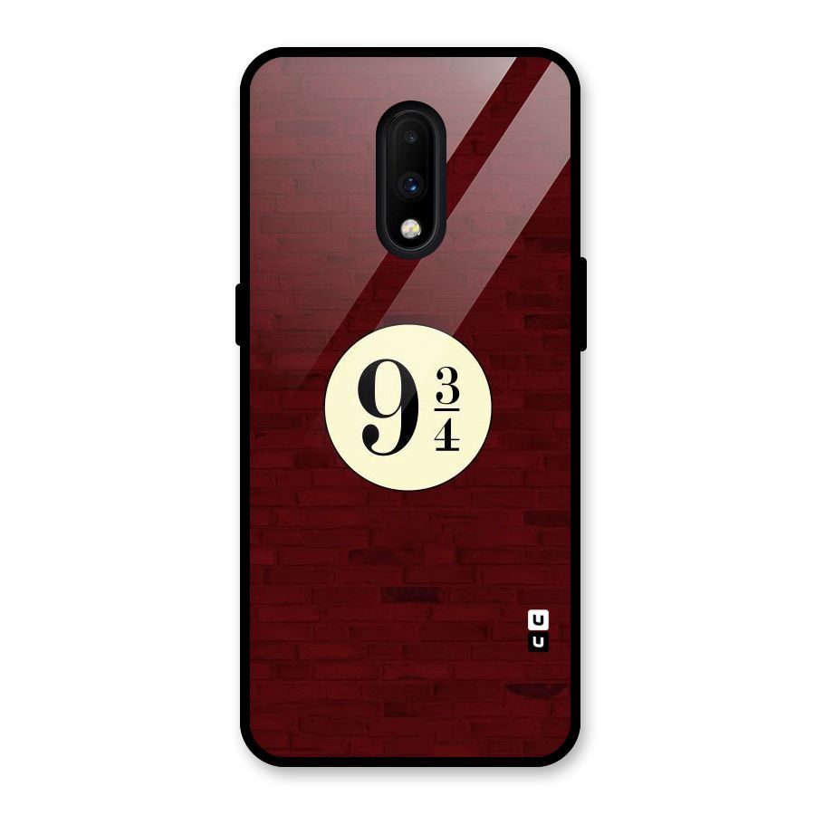 Red Wall Express Glass Back Case for OnePlus 7