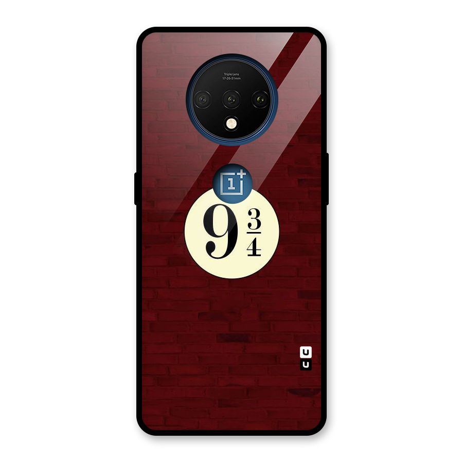 Red Wall Express Glass Back Case for OnePlus 7T