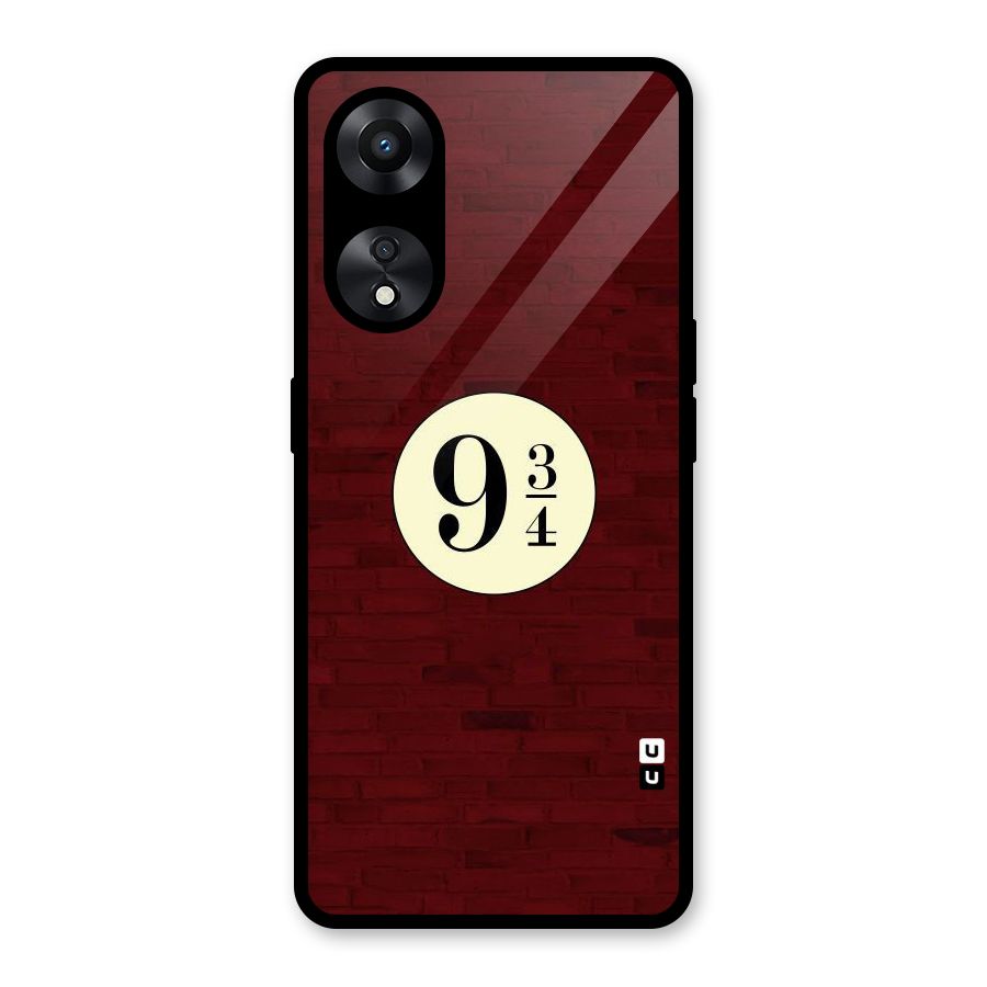 Red Wall Express Glass Back Case for Oppo A78