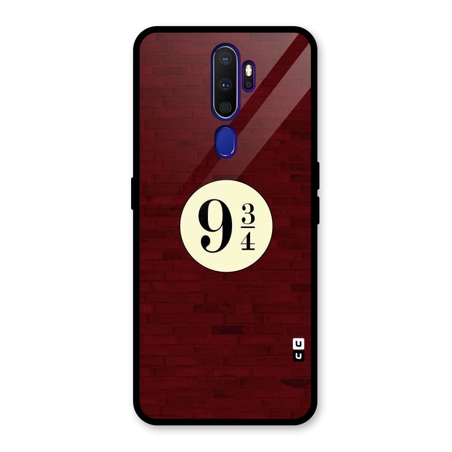 Red Wall Express Glass Back Case for Oppo A9 (2020)