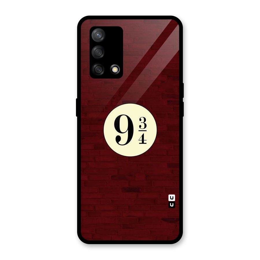Red Wall Express Glass Back Case for Oppo F19