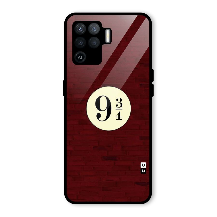 Red Wall Express Glass Back Case for Oppo F19 Pro
