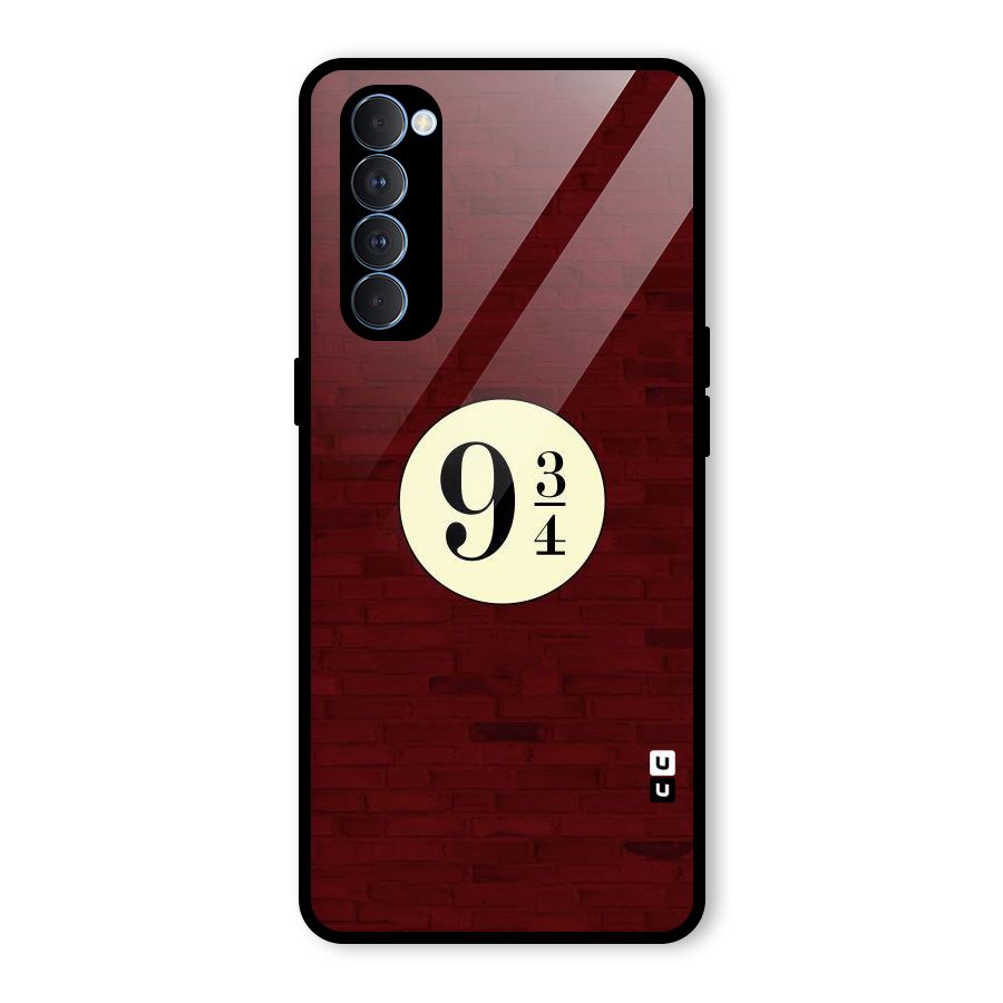 Red Wall Express Glass Back Case for Oppo Reno4 Pro