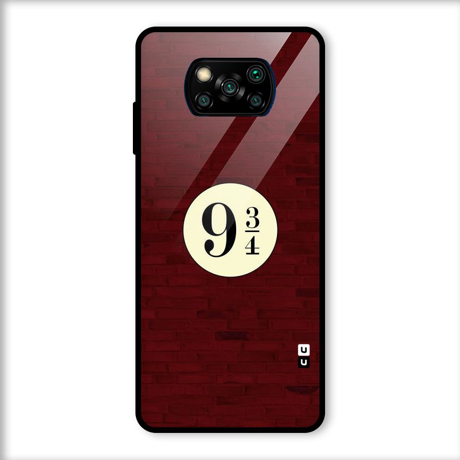 Red Wall Express Glass Back Case for Poco X3