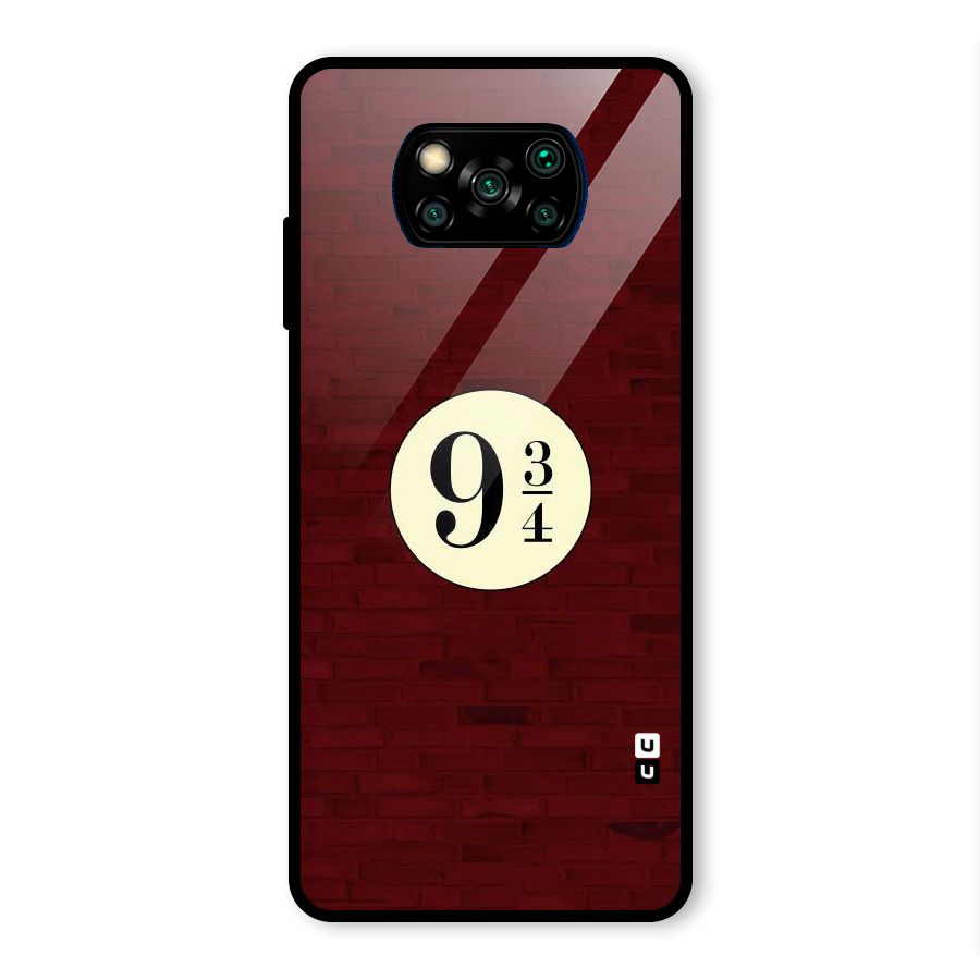 Red Wall Express Glass Back Case for Poco X3 Pro