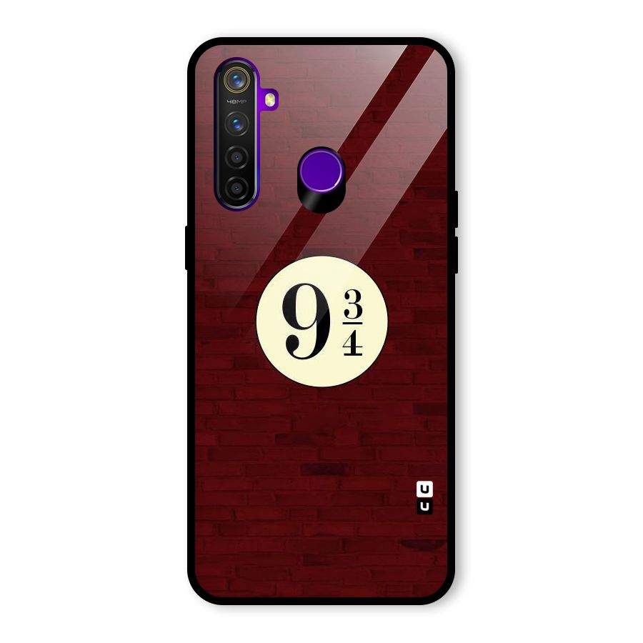 Red Wall Express Glass Back Case for Realme 5 Pro