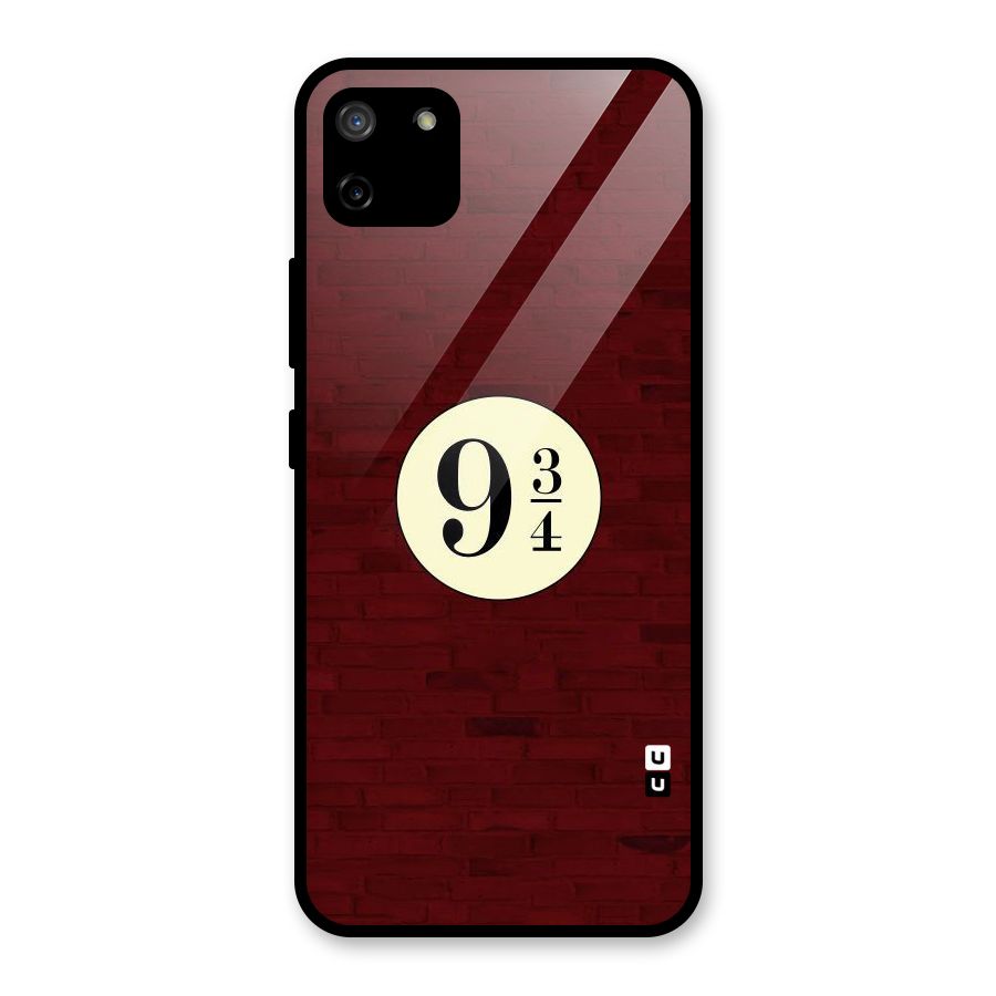 Red Wall Express Glass Back Case for Realme C11