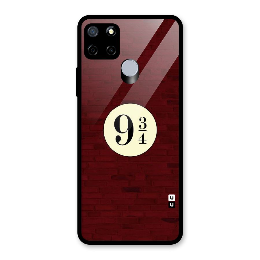 Red Wall Express Glass Back Case for Realme C12