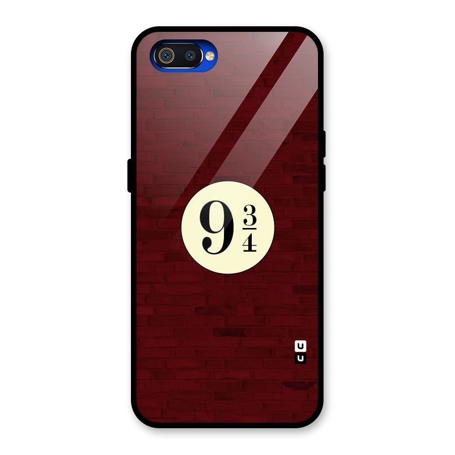 Red Wall Express Glass Back Case for Realme C2