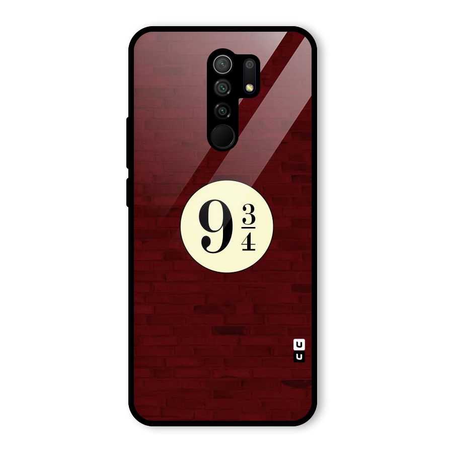 Red Wall Express Glass Back Case for Redmi 9 Prime