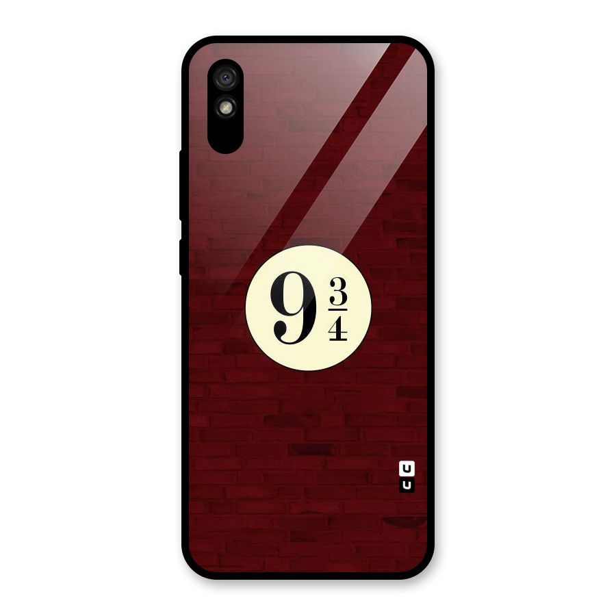 Red Wall Express Glass Back Case for Redmi 9i