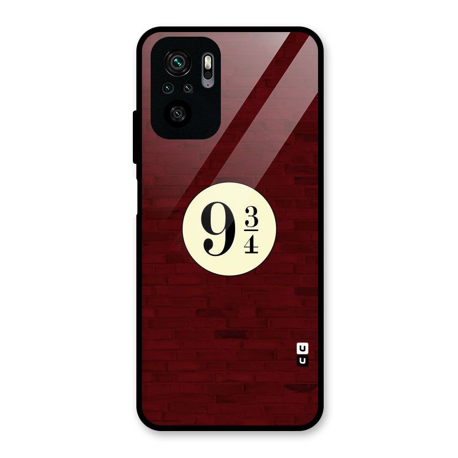 Red Wall Express Glass Back Case for Redmi Note 10S
