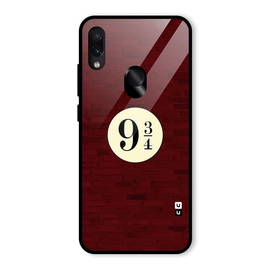 Red Wall Express Glass Back Case for Redmi Note 7 Pro