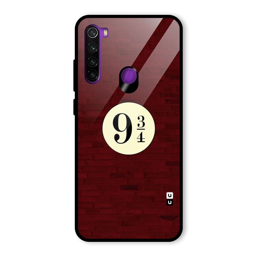 Red Wall Express Glass Back Case for Redmi Note 8