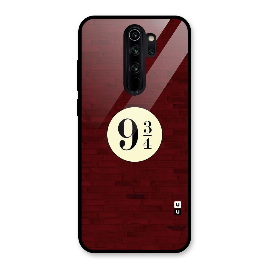 Red Wall Express Glass Back Case for Redmi Note 8 Pro