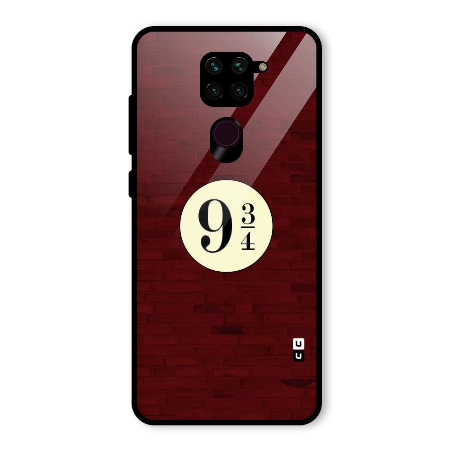 Red Wall Express Glass Back Case for Redmi Note 9