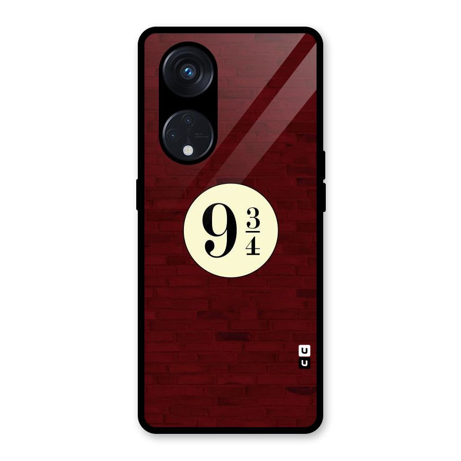 Red Wall Express Glass Back Case for Reno8 T 5G