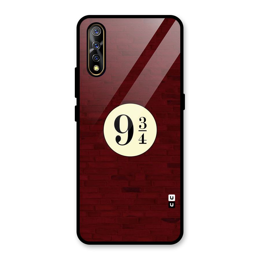 Red Wall Express Glass Back Case for Vivo S1