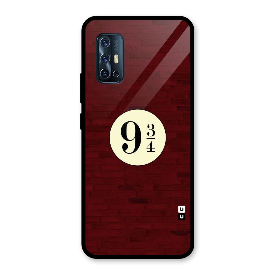 Red Wall Express Glass Back Case for Vivo V17
