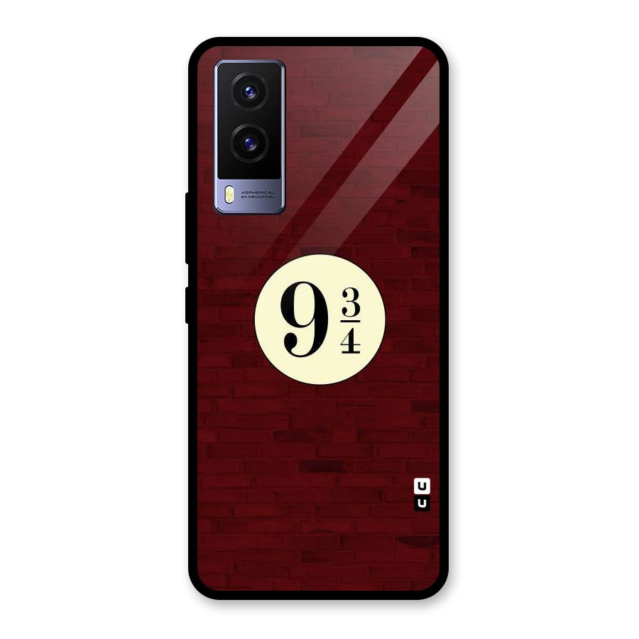 Red Wall Express Glass Back Case for Vivo V21e 5G