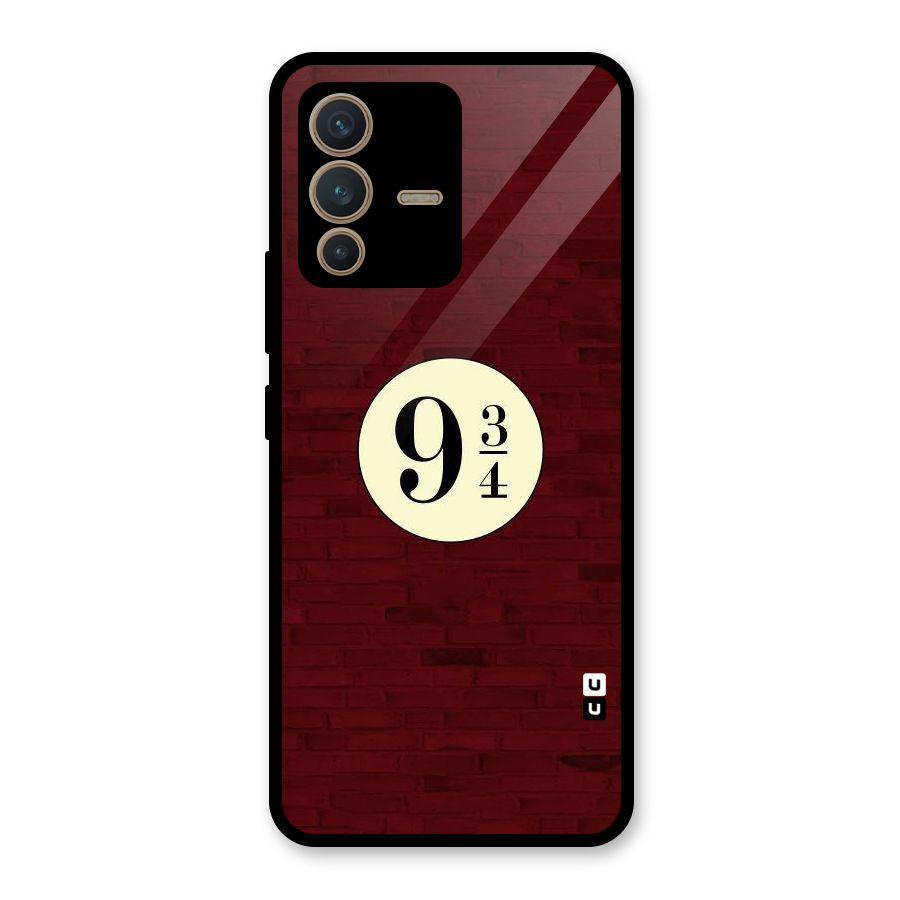 Red Wall Express Glass Back Case for Vivo V23 5G