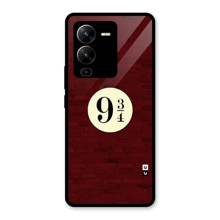 Red Wall Express Glass Back Case for Vivo V25 Pro