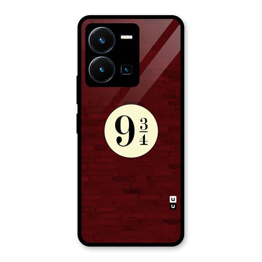 Red Wall Express Glass Back Case for Vivo Y35