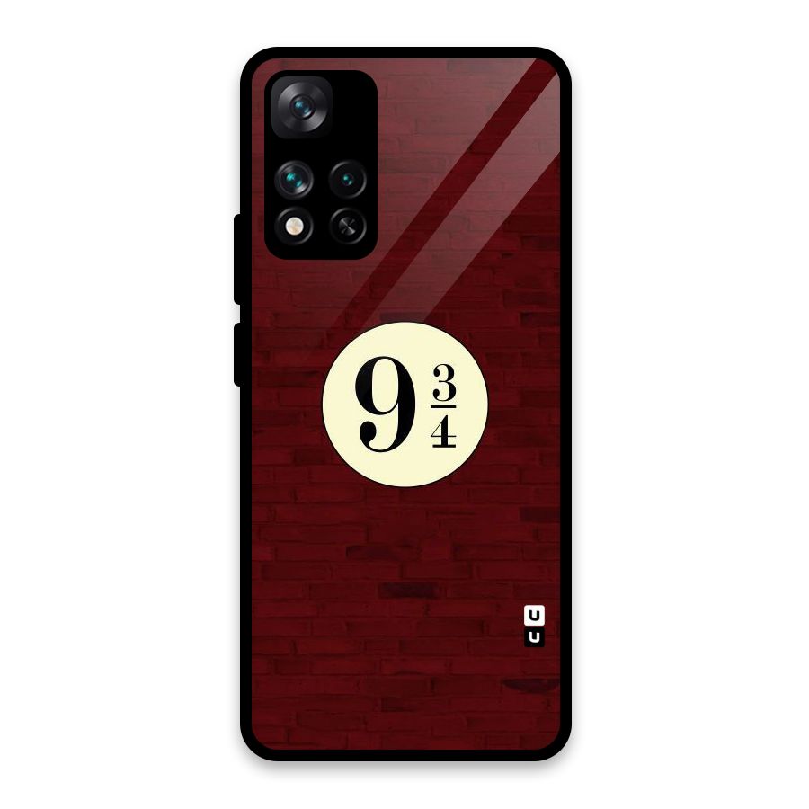 Red Wall Express Glass Back Case for Xiaomi 11i HyperCharge 5G