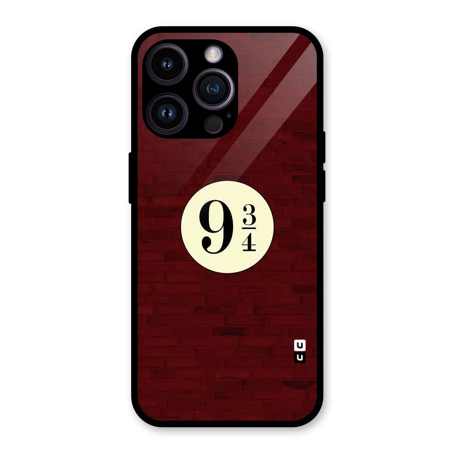 Red Wall Express Glass Back Case for iPhone 14 Pro Max