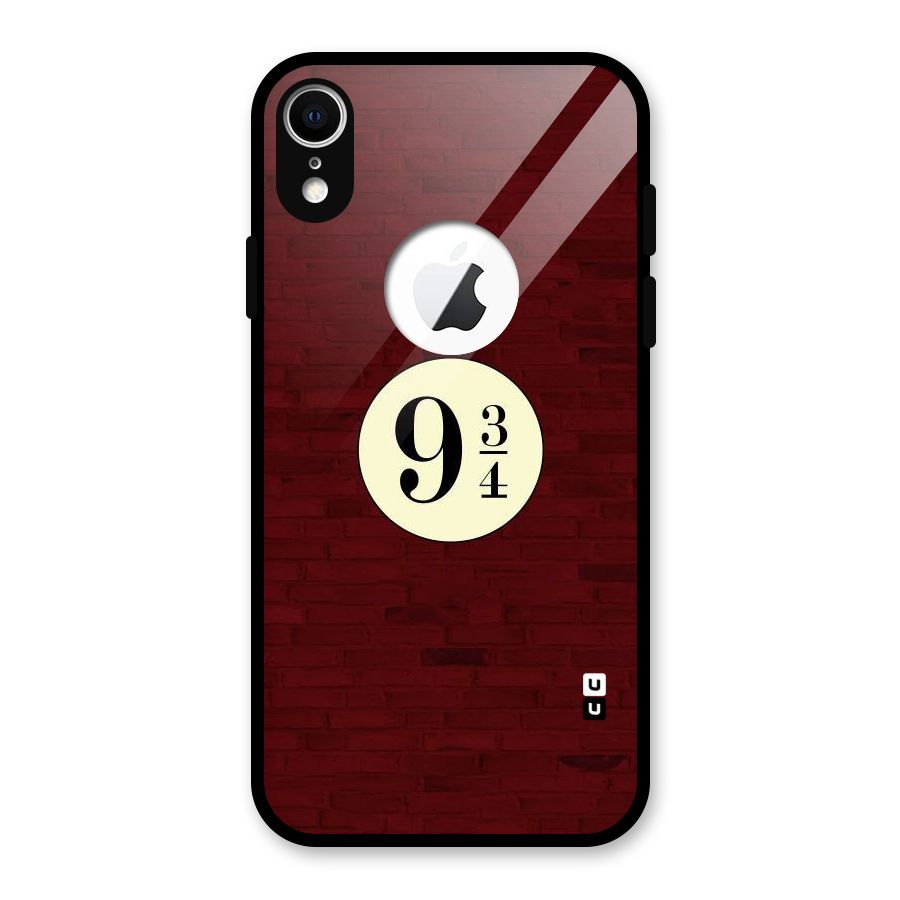 Red Wall Express Glass Back Case for iPhone XR Logo Cut